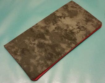 Black Smoke Red Billfold Wallet RTS | Accessory Checkbook Cover Bi Fold Bill Fold Renaissance Medieval Dagorhir Faire BiFo0001