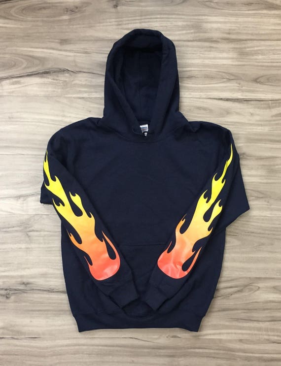 champion flame hoodie