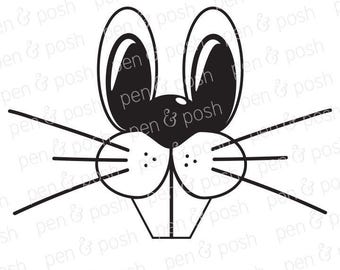 Svg - Bunny Face Svg - Bunny SVG - Easter Bunny SVG -Rabbit Face SVG -Bunny Face Clipart - Bunny Clipart -Rabbit Clipart - Bunny