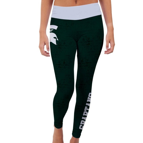 state yoga pants k Yoga Designs Spartans Pants Michigan State