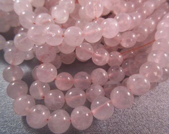 Rose Quartz Round 8mm Beads 51pcs