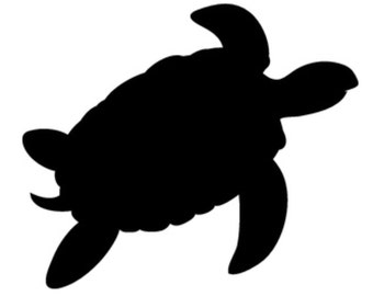 Turtle Stencil Made from 4 Ply Mat Board