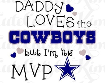 Daddy's MVP Dallas Cowboys svg, dxf, jpg, png, cricut file, silhouette file, cutting file
