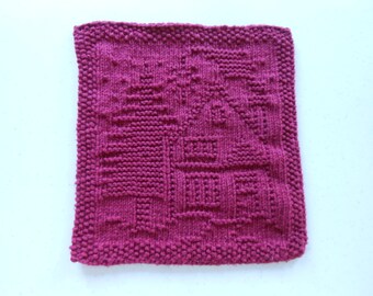 Knitted christmas dishcloths