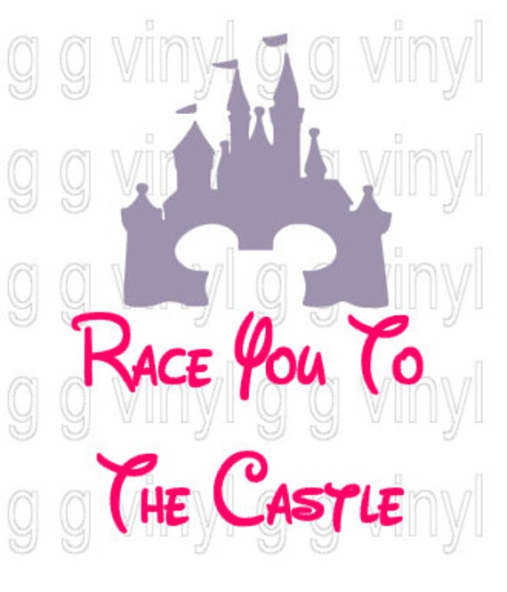 Download SVG Disney Race You To The Castle Disney World Cutting File