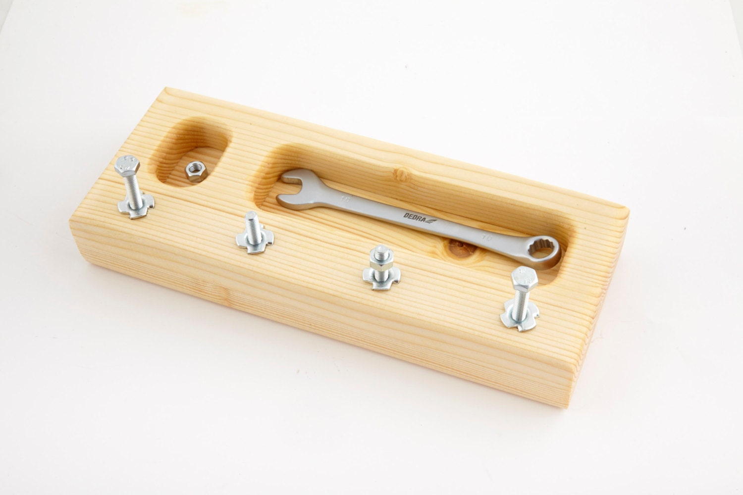 Montessori nuts and bolts board