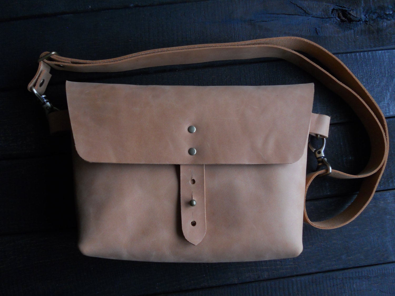 hip leather bag