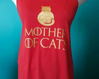 Game Of Thrones Shirt // Mother Of Cats // Khaleesi Costume // Cat Lover Gifts // I love Cats // Game of Thrones Costume // Cat Parent Shirt
