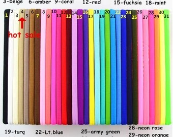 Skinny Elastic-Nylon Headbands-Skinny Headbands-Nylon Baby Headband-Nylon Headbands Wholesale-Nylon Headband Set-Hairbow Supplies-10mm-F044