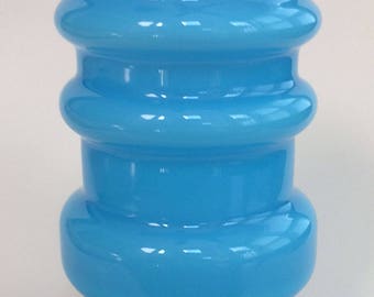 Scandinavian (Swedish?) Hooped Cased-Glass Vase