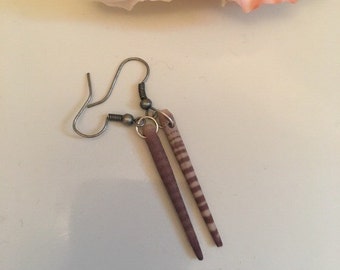 Sea urchin spine earrings