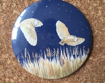 Owls Pocket Mirror