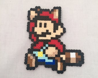 ORIGINAL Mario Bros. Perler Bead Star Christmas Tree Topper