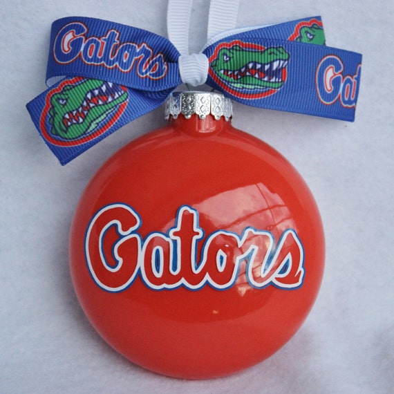 Items similar to UF Gators Christmas Ornament University of Florida