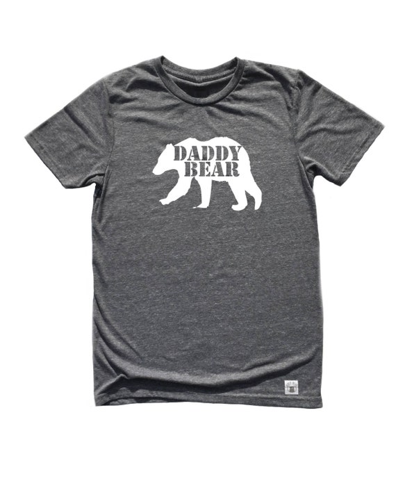 Unisex Tri-Blend T-Shirt Daddy Bear Dad T shirt Papa Bear