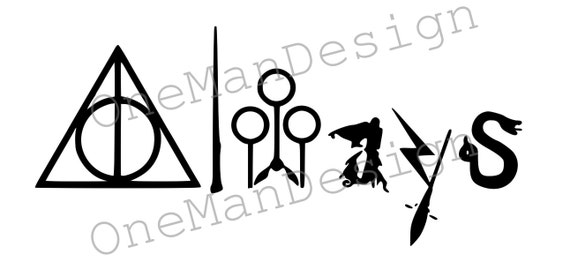Download Deathly Hallows SVG - Always - Harry Potter - Wizard ...