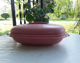 Tupperware 3 piece Serving Dish, Tupperware Steamer Set Pale Pink Salmon