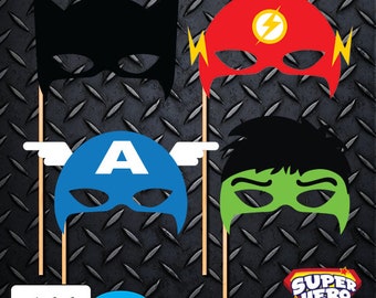 SUPERHERO Masks Birthday Superhero Party SH-M-001