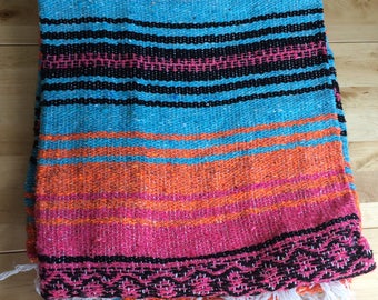 Mexican blanket, meditation, yoga, road trip, travel, bohemian, picnic
