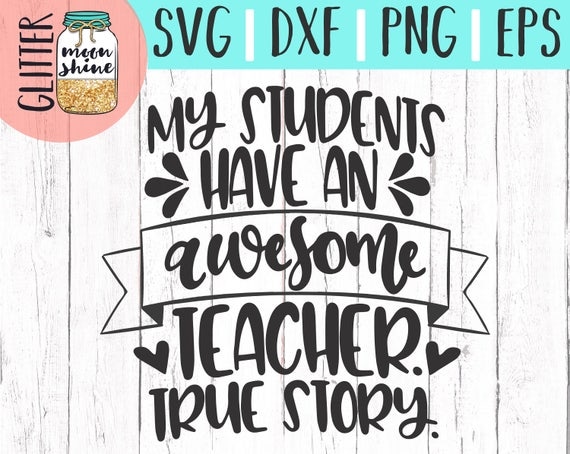 Download My Students Have An Awesome Teacher svg eps dxf png cutting