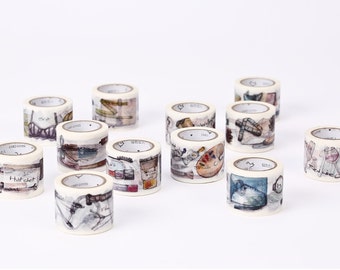 Vintage-look Lifestyle Washi Tape