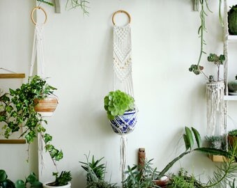 Macrame plant holder, hanging planter, Macrame Plant Hange, Macrame plant, Wall Art, Boho Wall Hanging, Natural macrame, home decor macrame