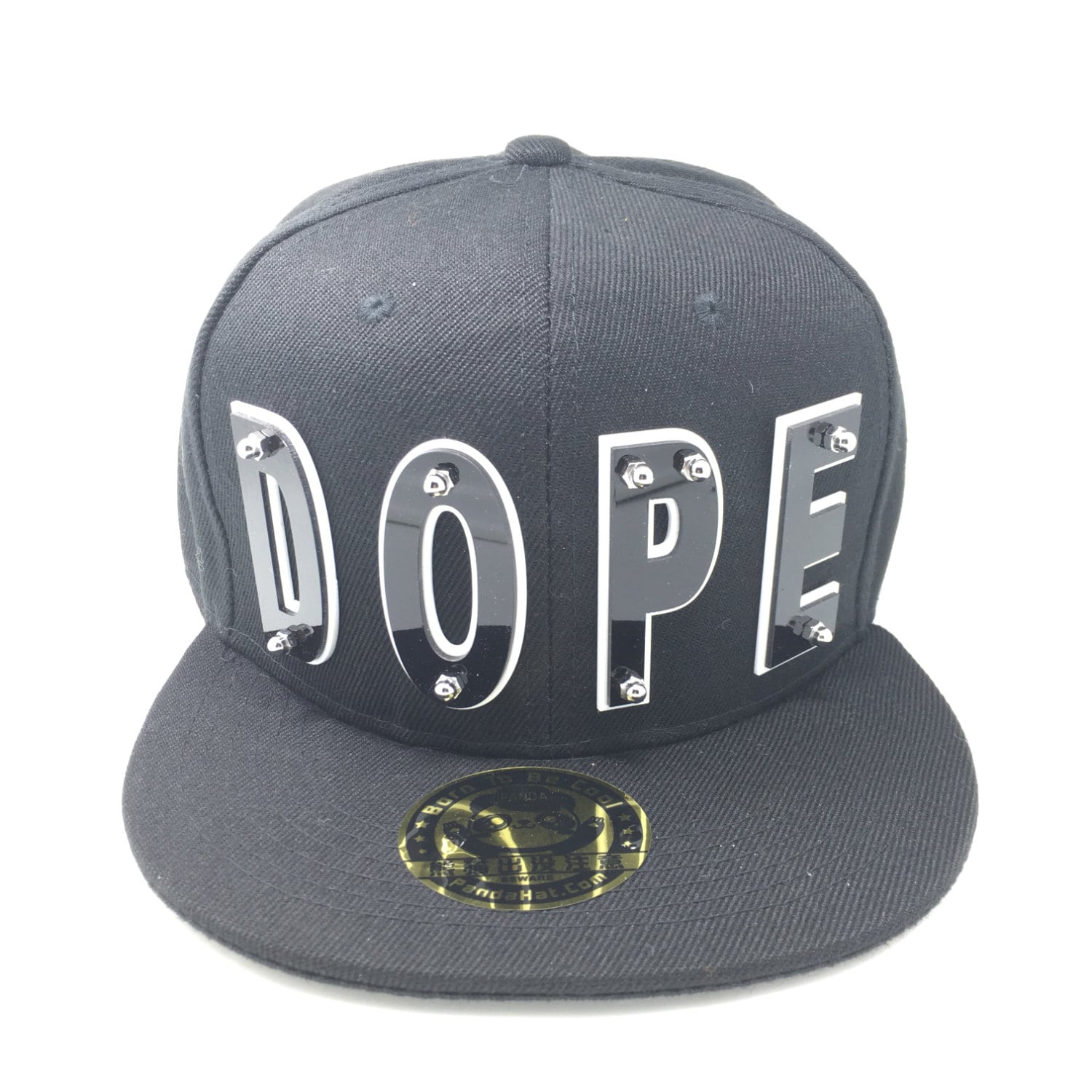 Dope Acrylic Letter Snapback Hat