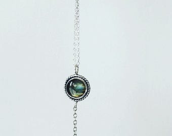 Labradorite pendant//sterling silver pendant