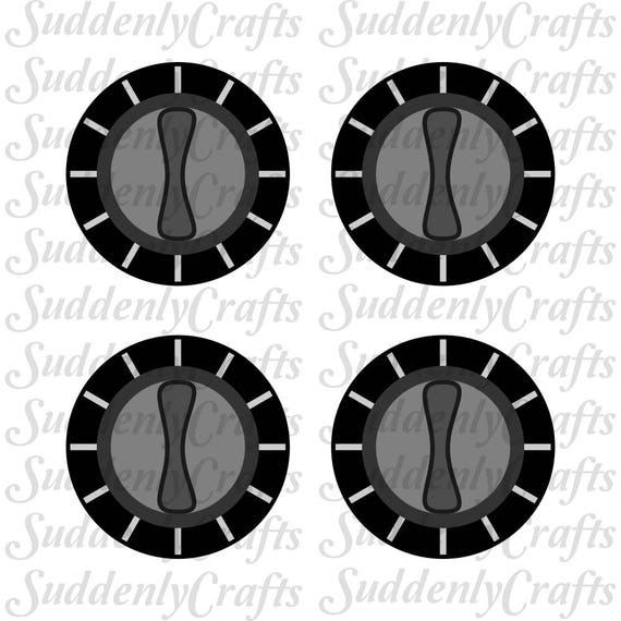 Stove and Oven Knobs SVG