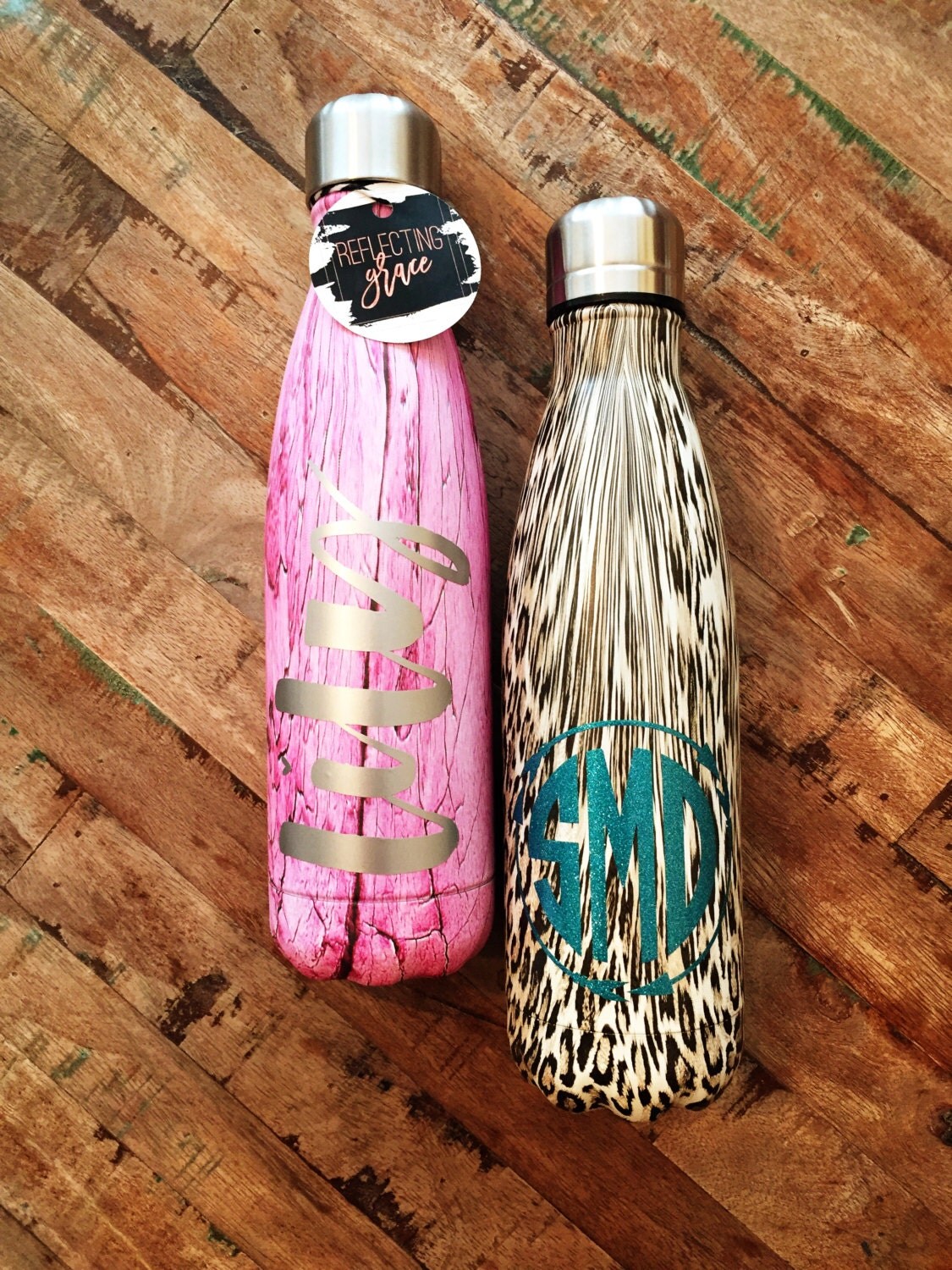 Personalized Stainless Steel Water Bottle with Lid, Teacher Water Bottle, Monogrammed Water Bottle , Personalized Teacher Gift, Unique Gift
