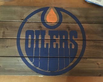 Edmonton OILERS Hockey Fans Handmade Baby Headband