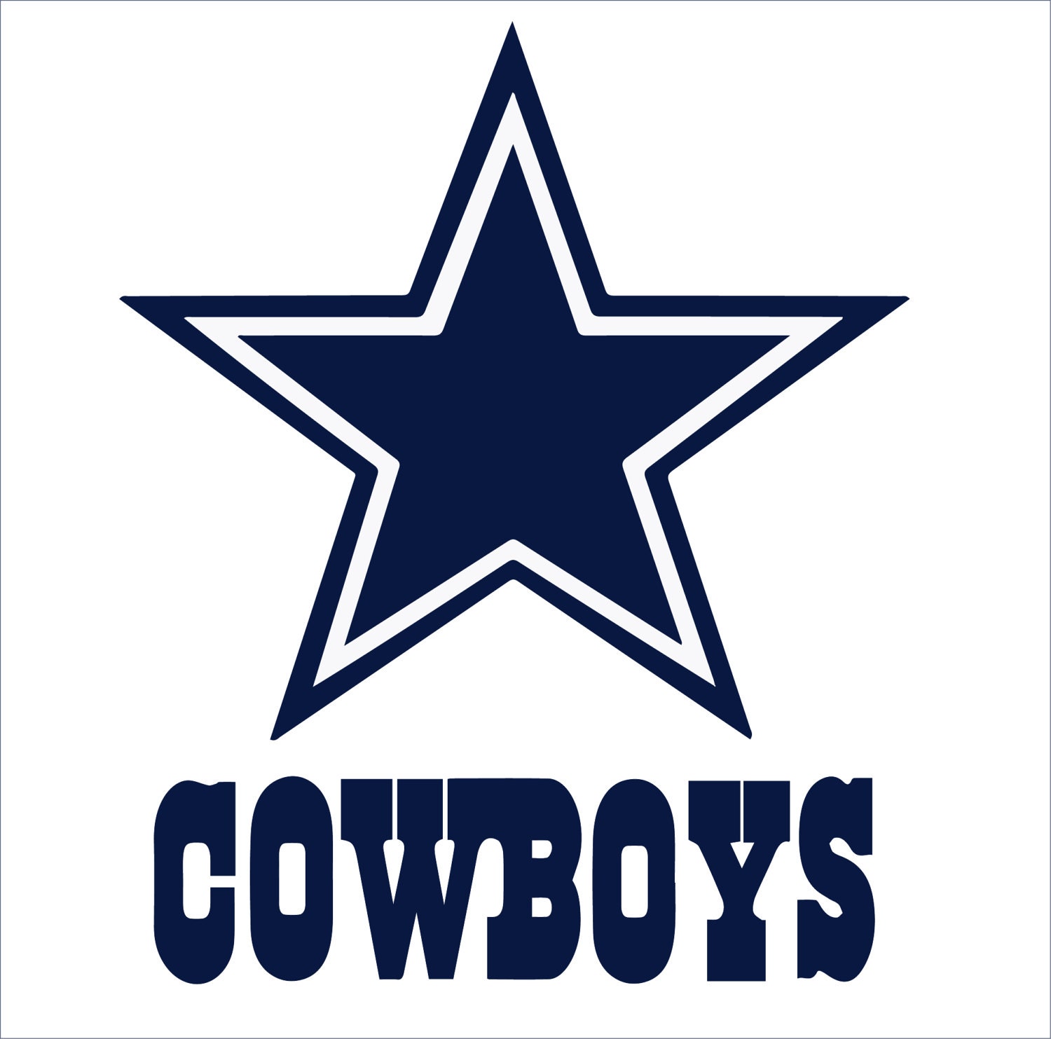 Printable Dallas Cowboys Logo