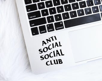 Anti Social Social Club - tumblr - Decal - Vinyl Sticker - Sticker - Tumblr Sticker - Laptop Sticker - Vinyl decal - custom sticker