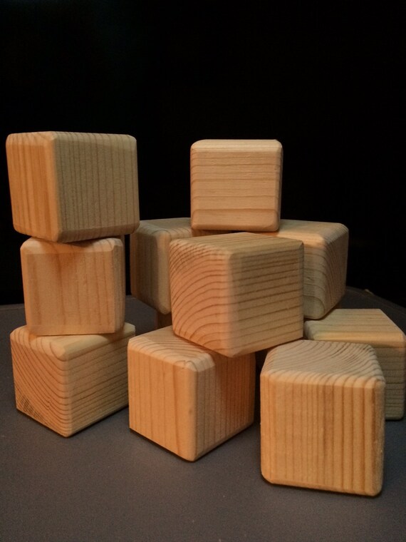 Wood Blocks Unfinished Wooden Blocks Alphabet Blocks Baby