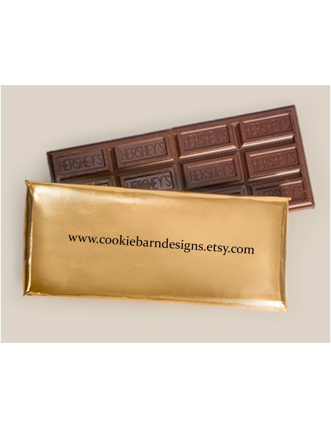 Gold Foil Candy Bar Wrappers Foil sheets for Hershey© Candy