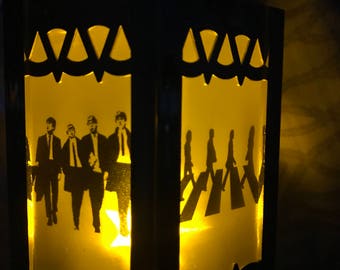 The Beatles Inspired Icons Battery-Operated Plastic Mini Lanterns (Gold)