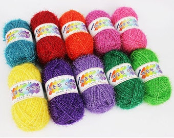 Clean Scrubber Yarn,Scrubbies Yarn, 100% Polyester, 27 Colors, 2.82oz(80g) (Thicker than other korean scrubby yarn)