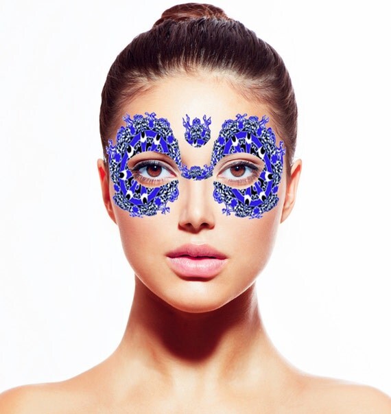 royal rage temporary fake tattoo face mask royal rage temporary fake tattoo face mask