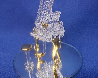 Glass Baron Piano Figurine