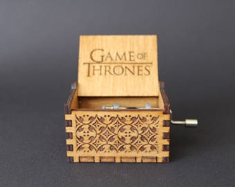 Engraved Wooden Music Box - Game of Thrones