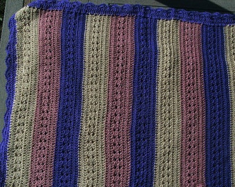 84"X64" Full/Queen - handmade afghan blanket