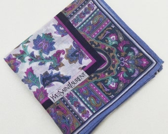 FREE SHIPPING!!! Yves Saint Laurent YSL Classic Hanky Handkerchief