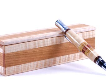 Pen Gift Set | Pen with Case | Wood Pen Case | Wooden Pen Box | Graduation Gift | Graduation Pen Box | Pen Set | FREE ENGRAVING |