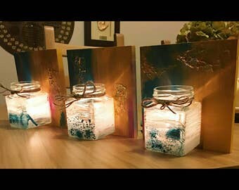 Handpainted tealight holders