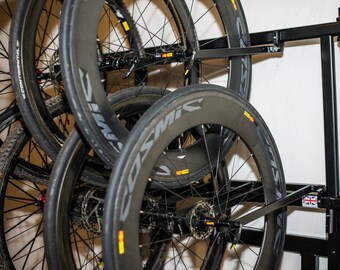 8 Bike Wheel Storage Rack