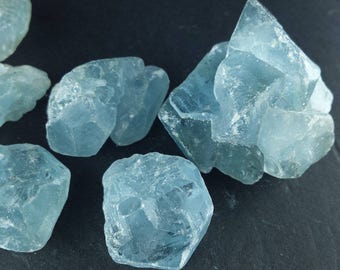 CELESTITE 1/4 Lb Lots Rough Mineral Natural Blue Crystal Clusters