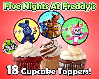 Five Nights at Freddy's Cupcake Toppers!