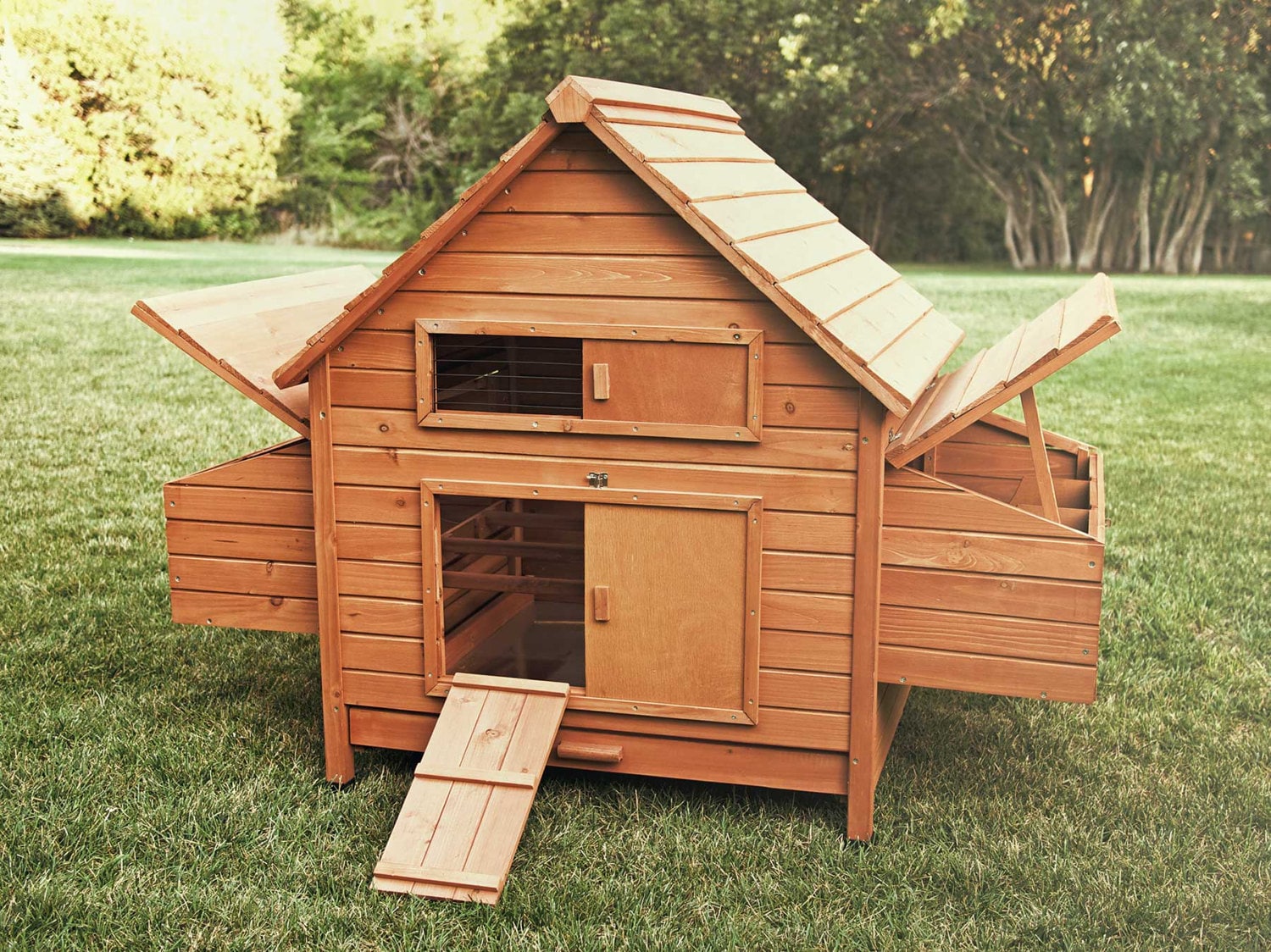  Chicken Coop Rambler style Holds 10 Chickens Douglas Fir w 