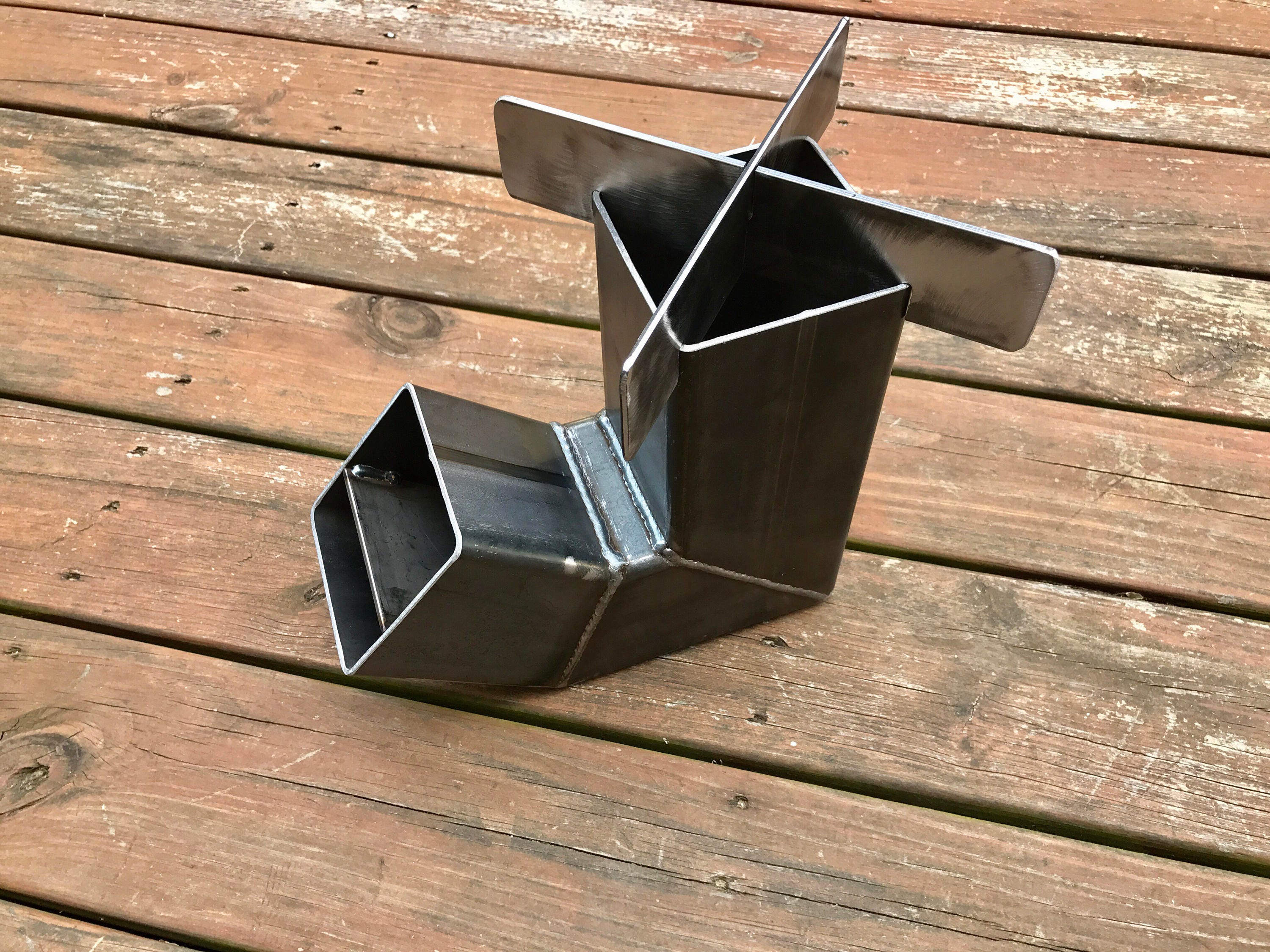 Self Feeding Rocket Stove With Removable Top / Camping Stove