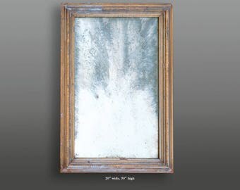 Vintage gold leaf frame with mirror